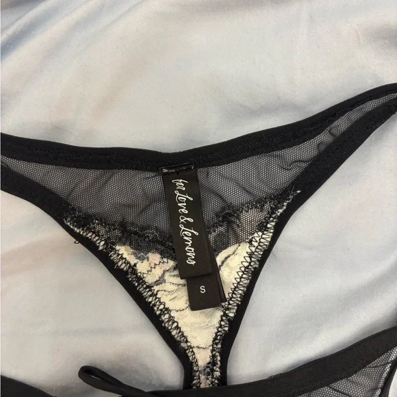 For Love And Lemons Black Lace Lingerie - Picture 2 of 4